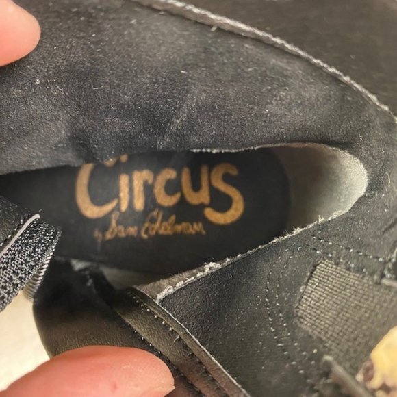 NEW Circus By Sam Edelman Snakeskin Pointed Toe Block Heel Booties, size 5.5 - Picture 14 of 16